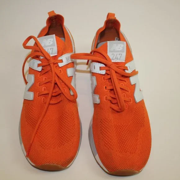 New Balance Rev Lite 247 Orange White Mesh Sneakers Shoes SAMPLE Men Size 10.5 ? - Picture 2 of 12